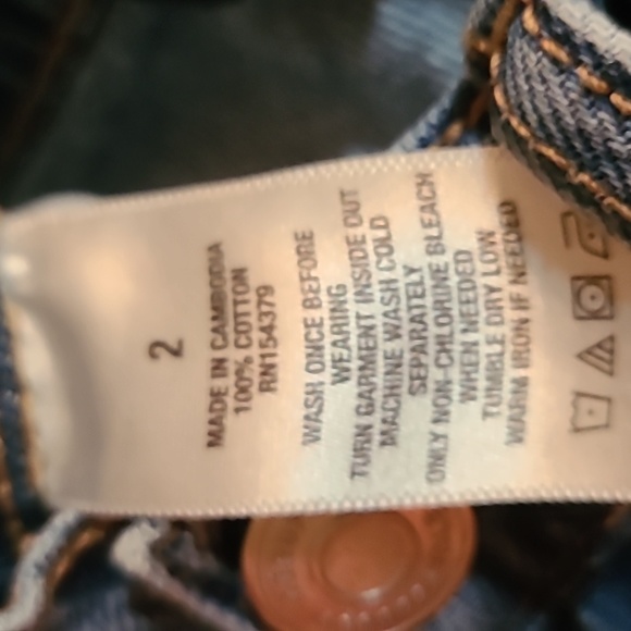 Aeropostale Distressed Mom Jeans Size 2 - Picture 5 of 14